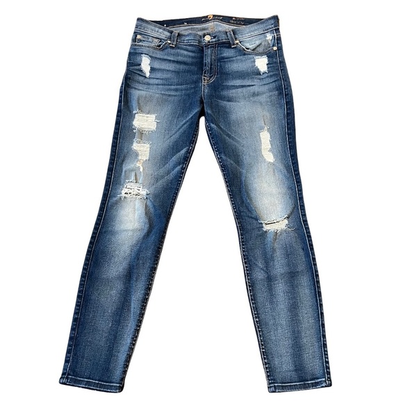 7 FOR ALL MANKIND | Ankle Skinny Jeans - Picture 2 of 10